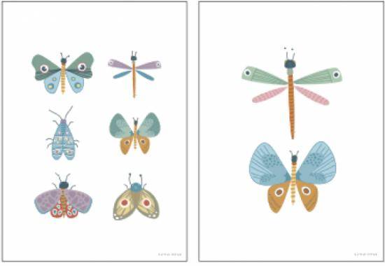 Kinderzimmer Poster Schmetterling | Schmatzepuffer