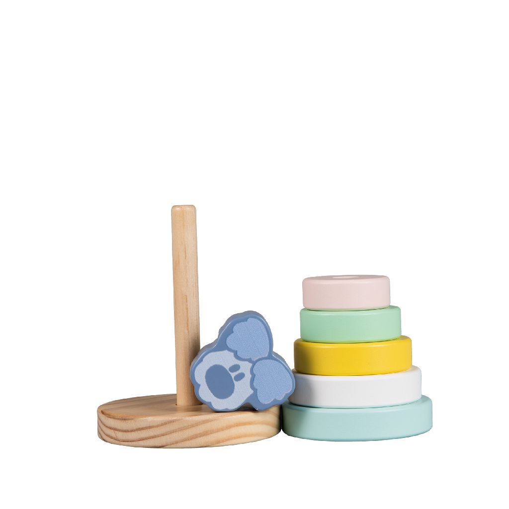 Personalized Stacking Tower Wusel Baby – Birth Gift | Schmatzepuffer