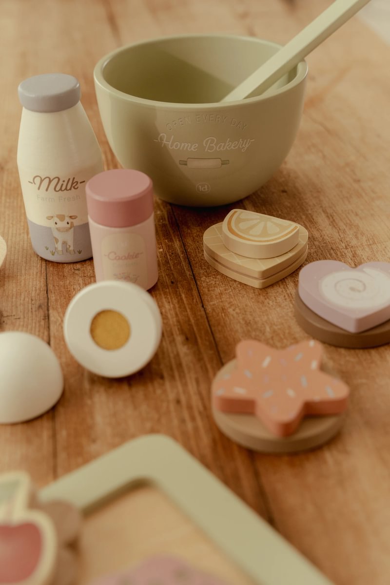 Wooden Baking Set for Small Children's Kitchens