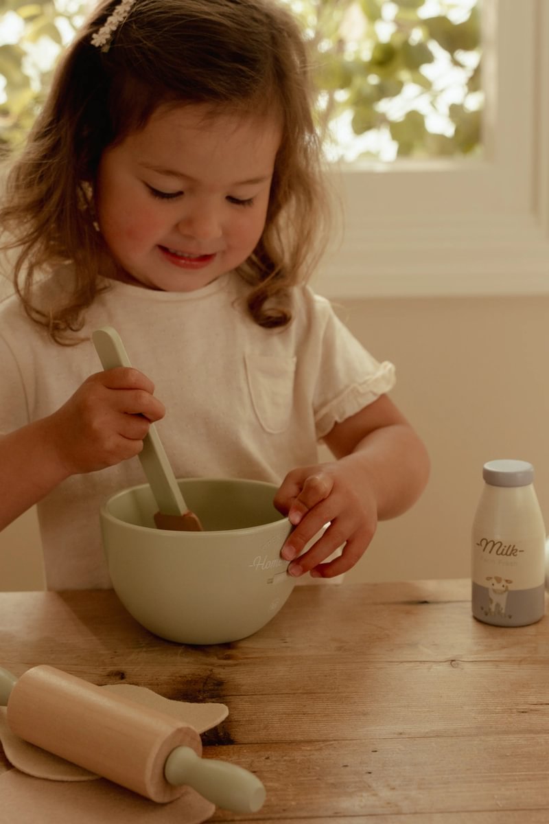Wooden Baking Set for Small Children's Kitchens