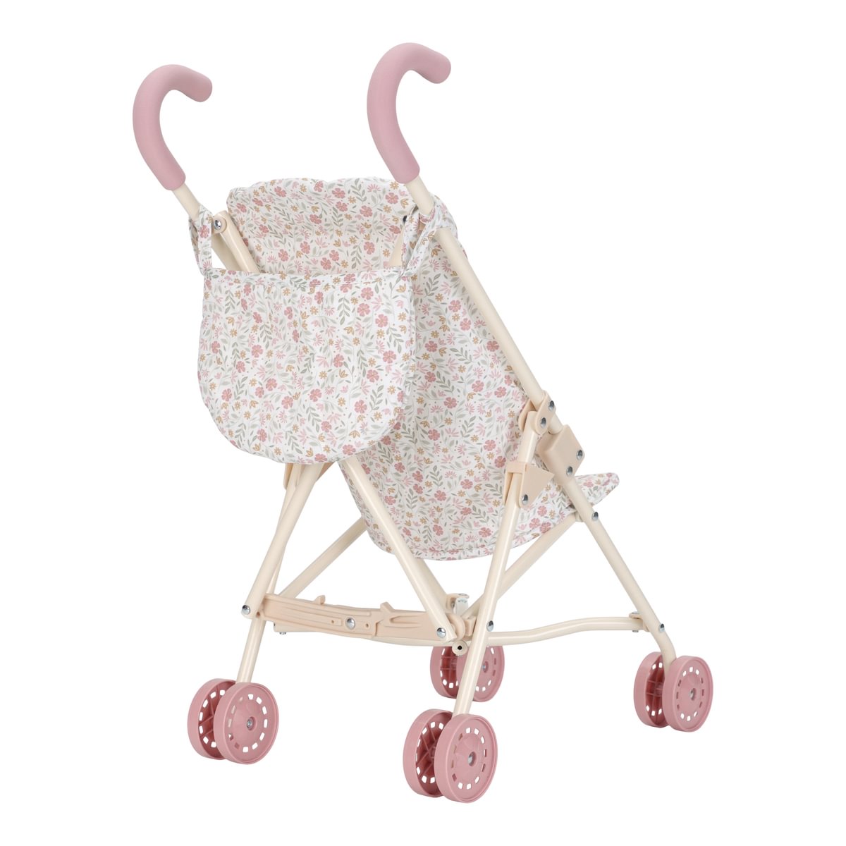 Metal doll buggy Soft Flowers