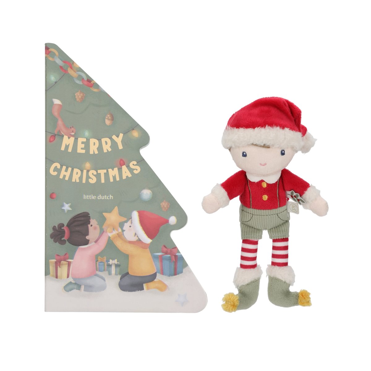 Gift set with Christmas book for babies and children