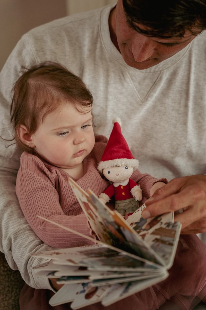 Gift set with Christmas book for babies and children