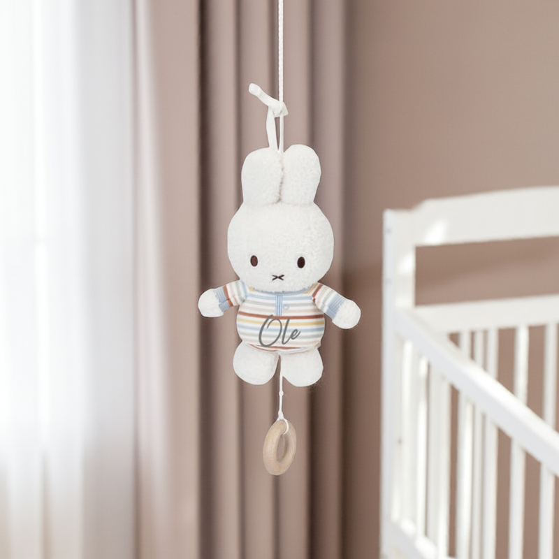 Spieluhr Hase Vintage Sunny Stripes x Miffy – Geschenk zur Geburt