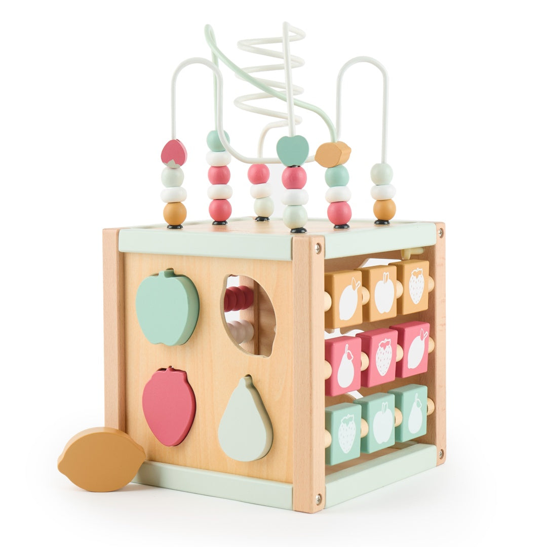Motor skills cube Berry wood | bieco