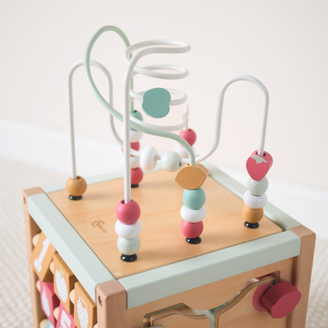 Motor skills cube Berry wood | bieco