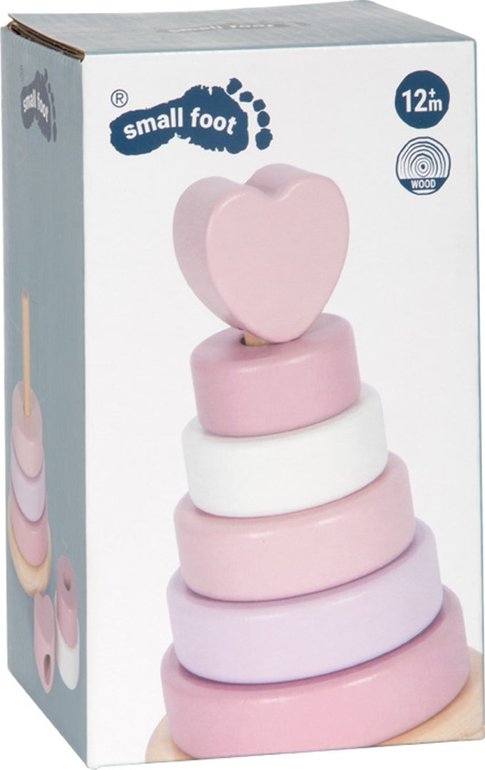 Personalized Stacking Tower Pink - Birth Gift | by Schmatzepuffer
