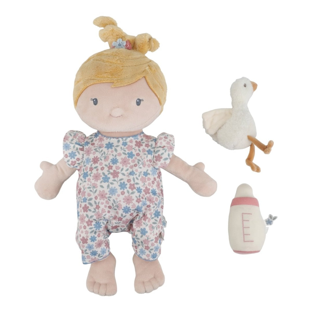 Personalisierte Kuschelpuppe Baby Julia mit Name – Geschenk zur Geburt | Schmatzepuffer®