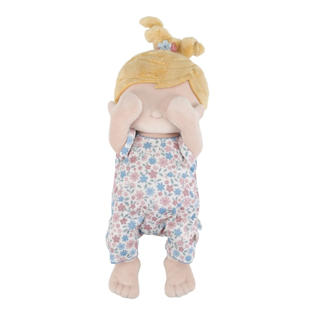 Personalisierte Kuschelpuppe Baby Julia mit Name – Geschenk zur Geburt | Schmatzepuffer®