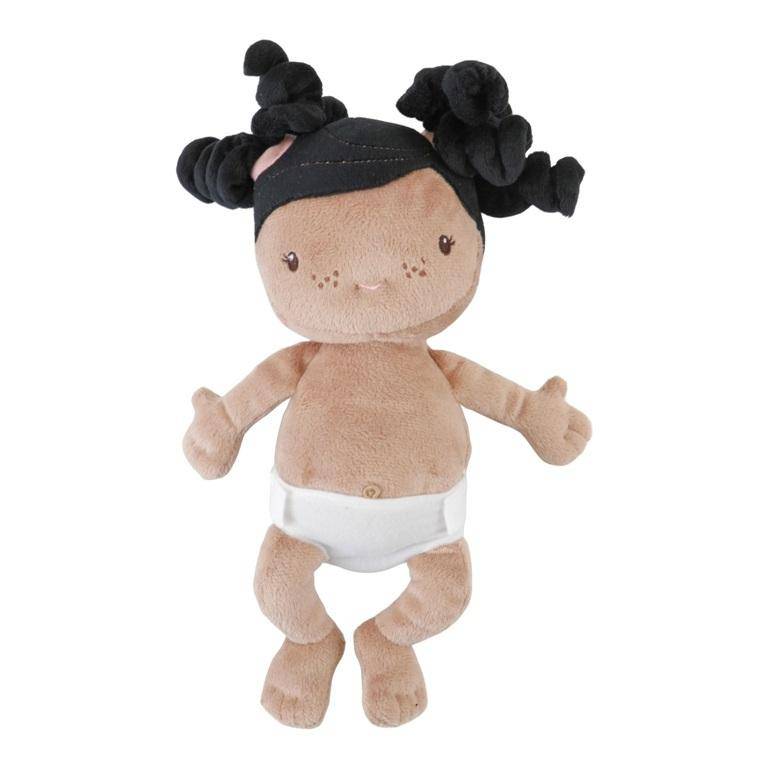 Poupée de chiffon Bébé Evi avec kit de soin Fleurs et Papillons