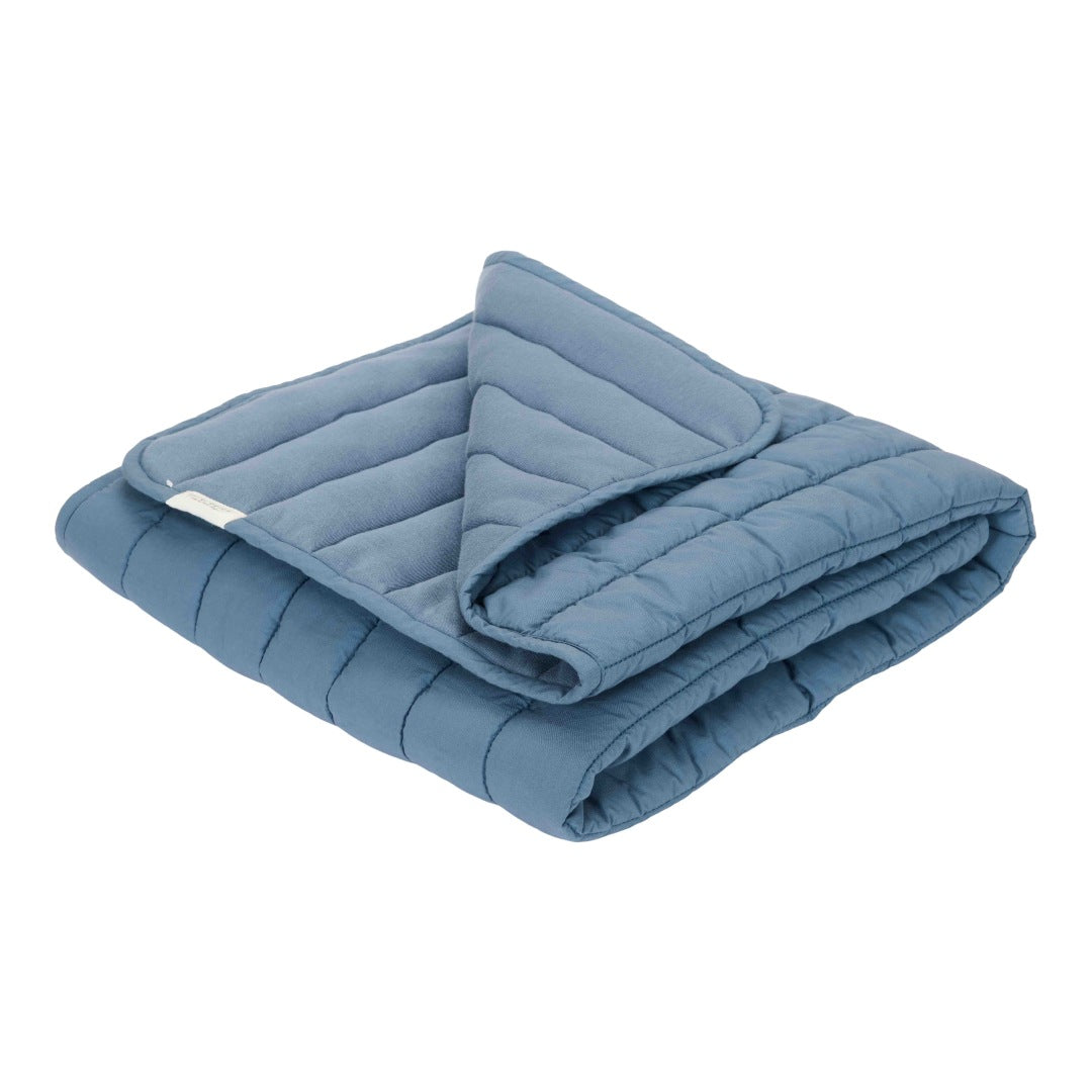 Quilted duvet for children's bed Dark Blue | Little Dutch