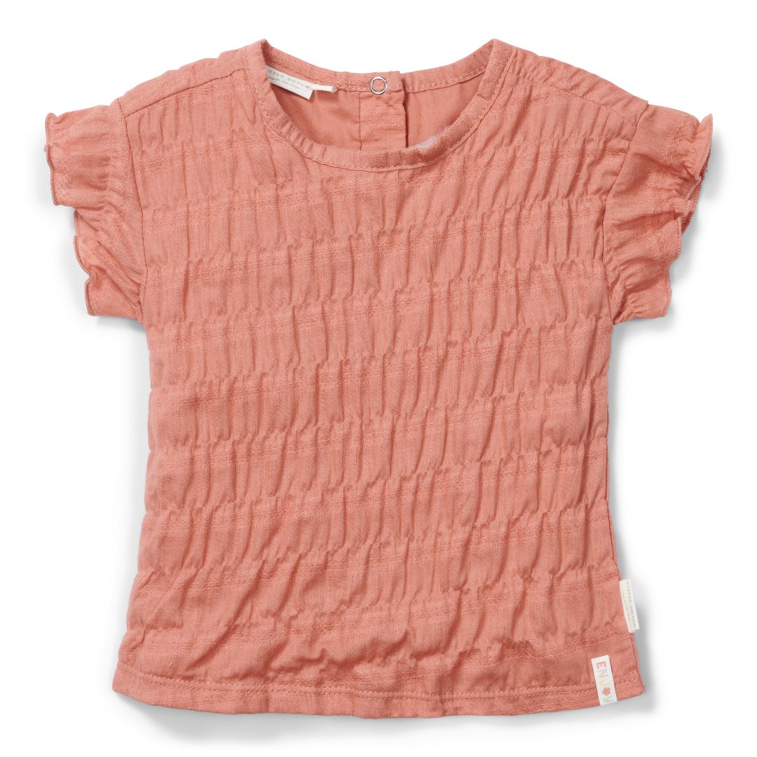Short Sleeve T-Shirt Rose Pink – Kids T-Shirt with Floral Motif