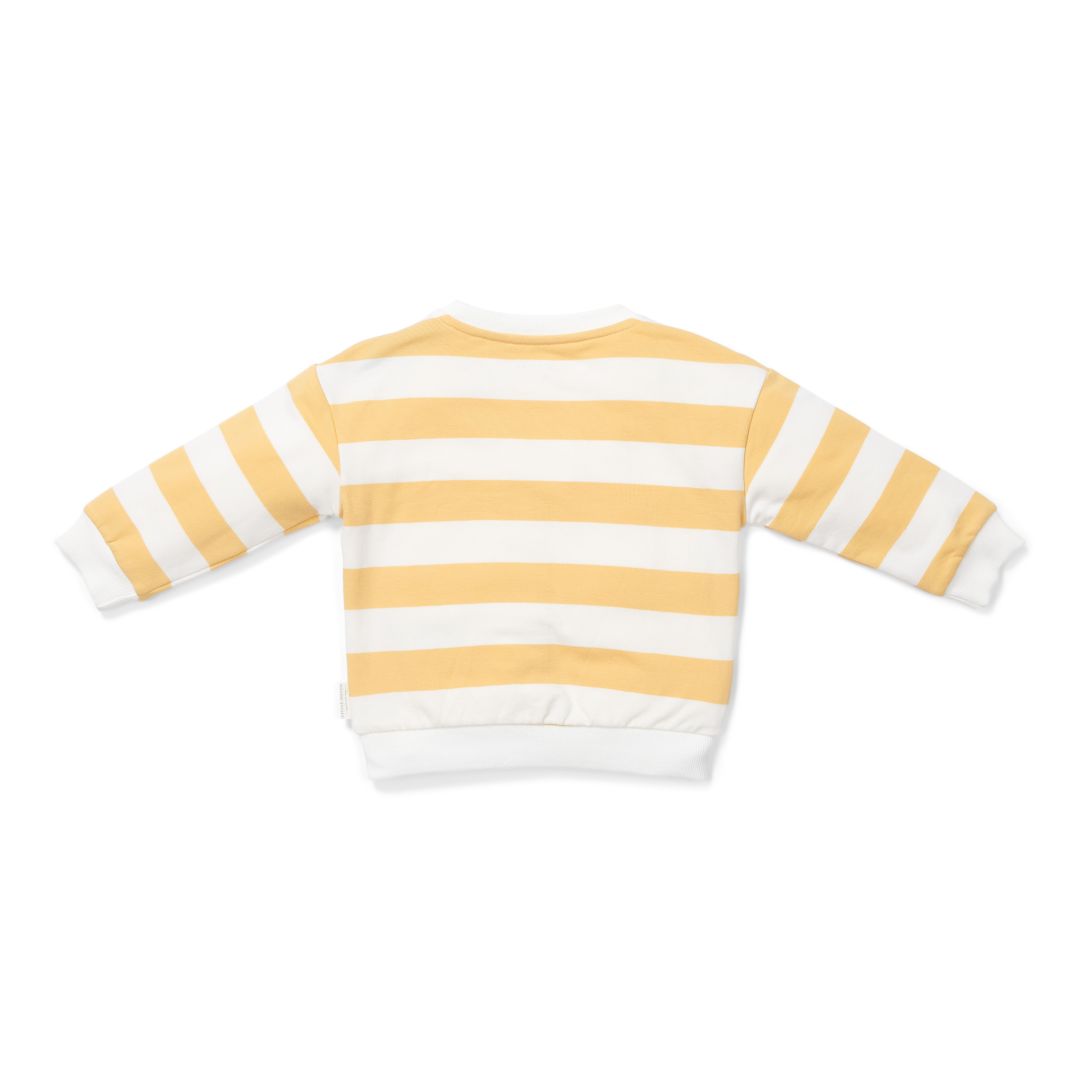 Pullover Sunny Yellow Stripes – Children's Sweater with Stripes