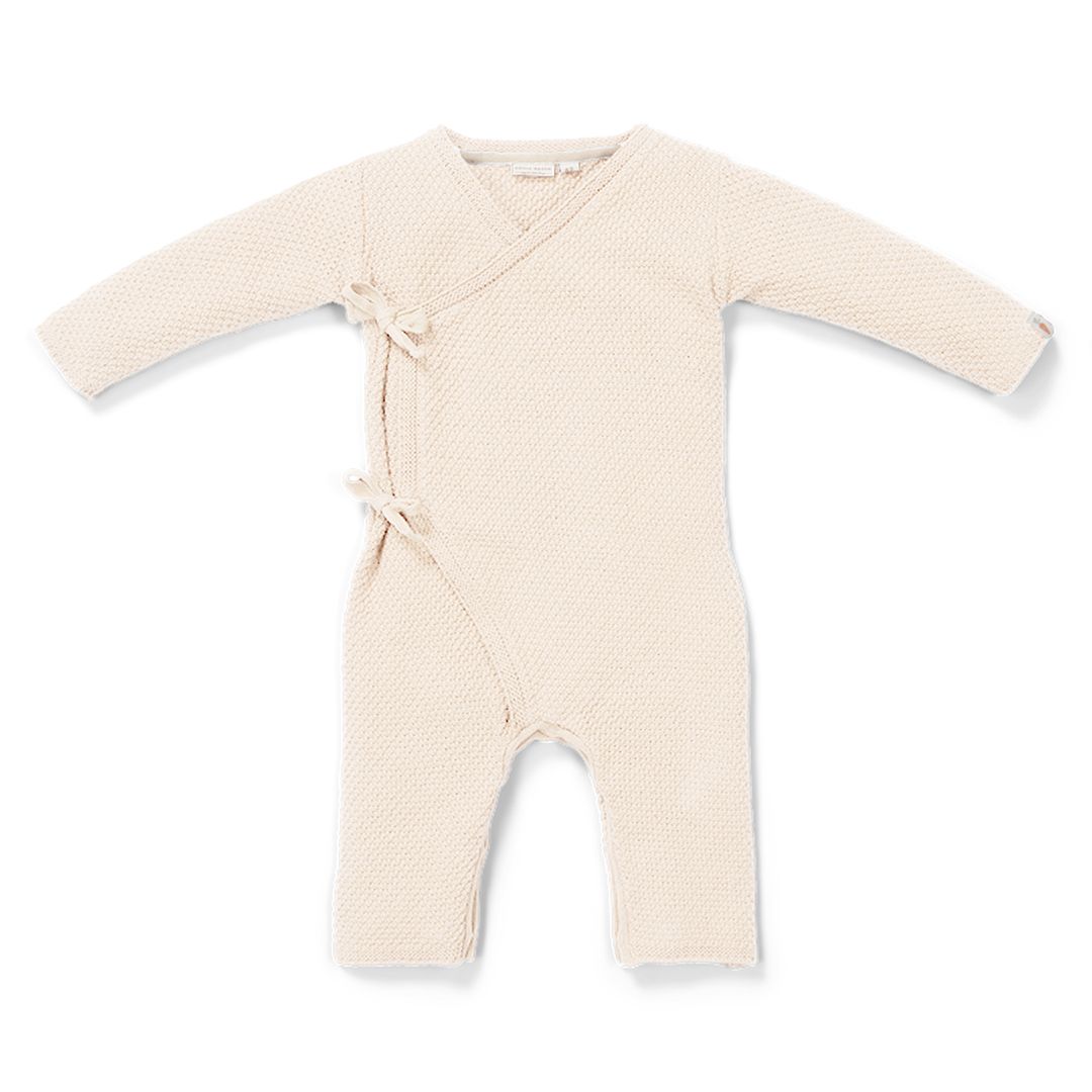 Wickel Strampler Gestrickter Sand | Little Dutch