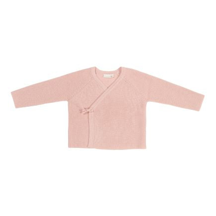 Wickelstrickjacke Essential Pure Soft Pink | Little Dutch