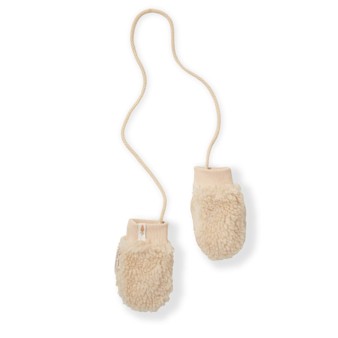 Teddy mittens, sand | Little Dutch