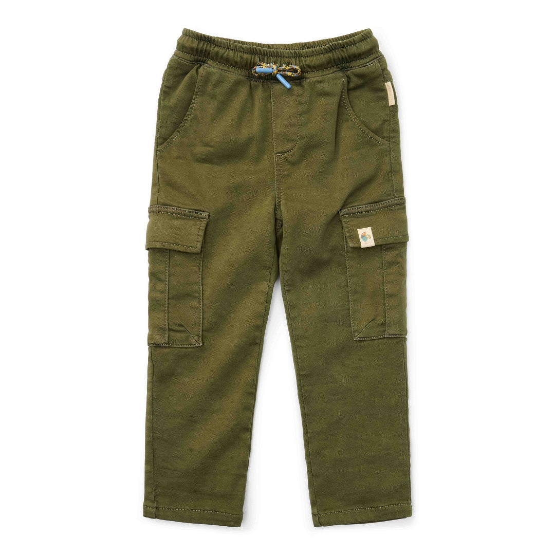 Kids' Dark Green Cargo Joggers