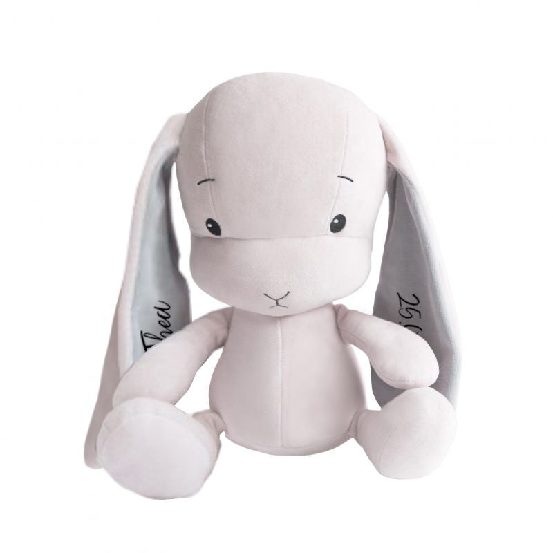 Soft toy rabbit 50 cm, pink / ears gray | Effiki