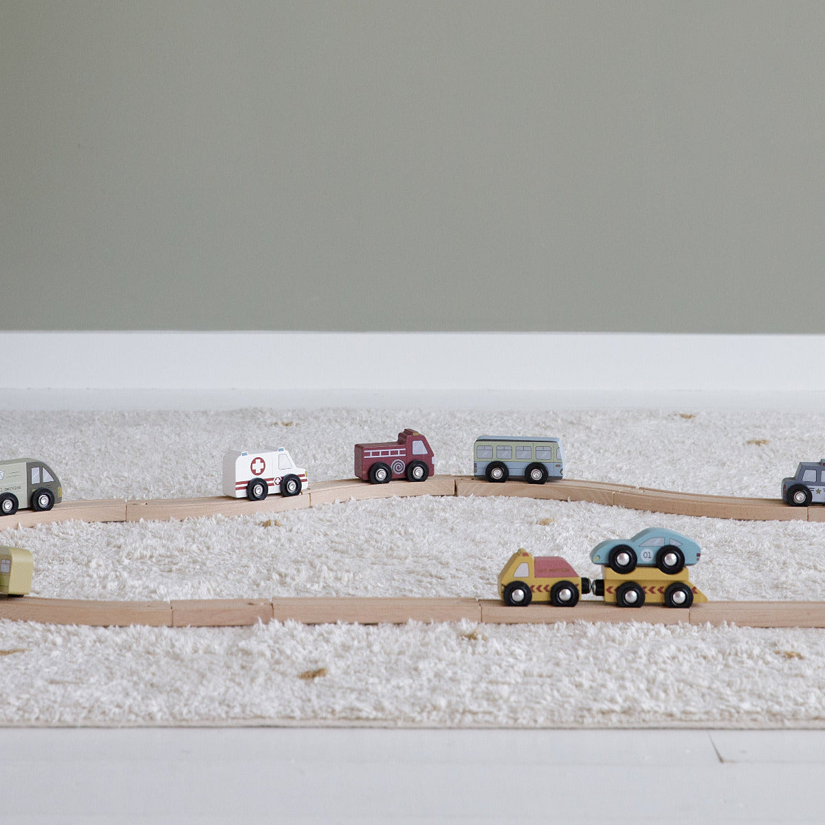 Wooden Railway Vehicle Set - Expansion | Schmatzepuffer