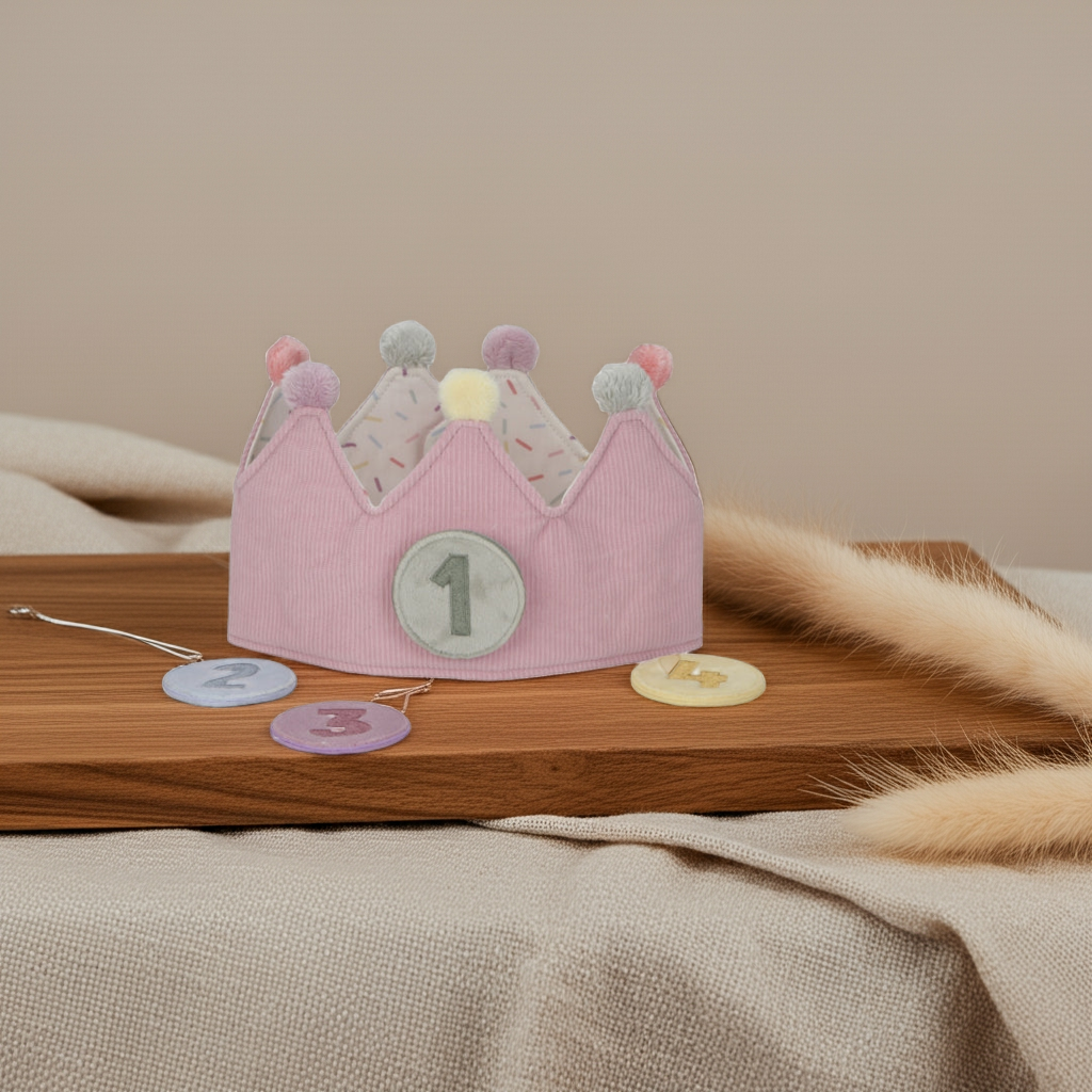 Geburtstagskrone Pink – Krone für Kindergeburtstage