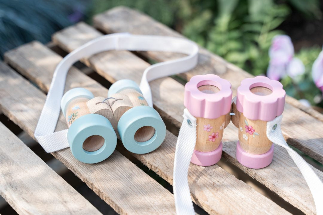 Kinder-Fernglas Fairy Garden aus Holz mit Vergrößerung