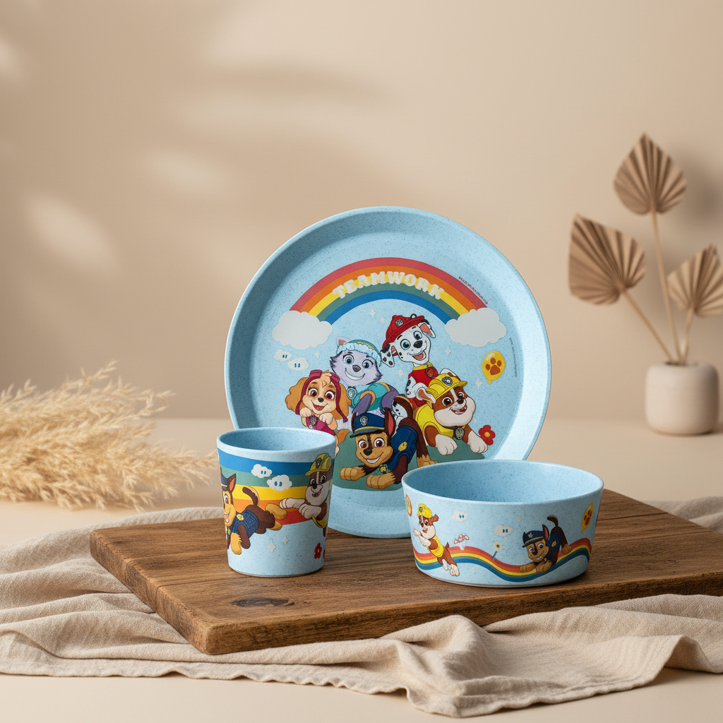 Geschirrset Connect Grow Paw Patrol 3-teilig, blau | Koziol