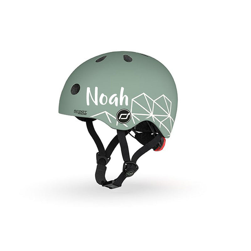 Helm XXS Graphics green lines | Scoot and Ride
