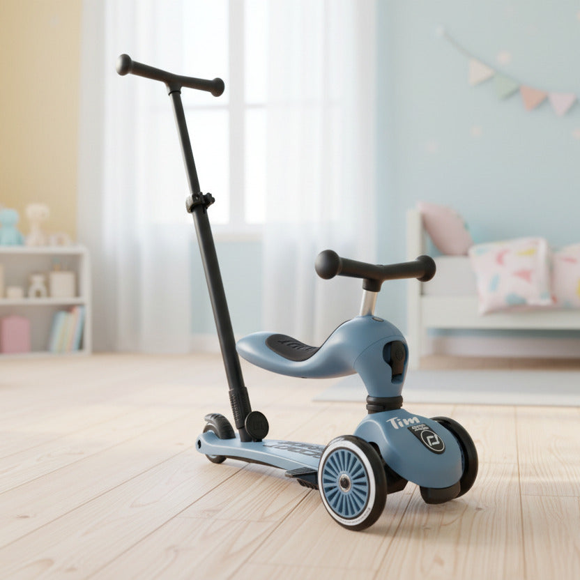 Highwaykick 1 Push &amp; Go en acier | Trottinette et balade