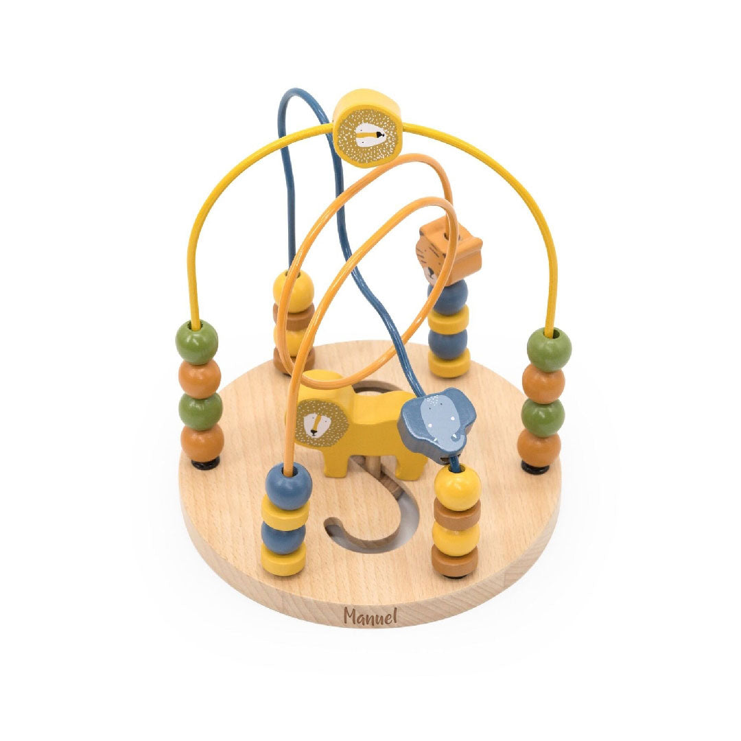 Wooden bead labyrinth with animals, lasered | Trixie