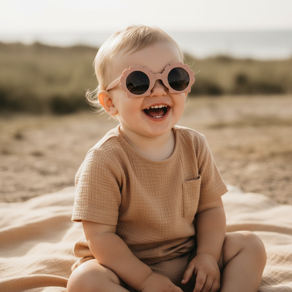 Kindersonnenbrille Muschel – UV-Schutz für Babys & Kinder