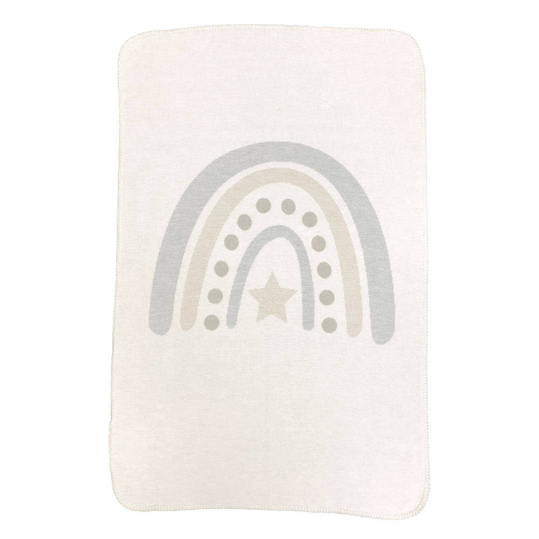 Rainbow Baby Blanket made from Organic Cotton – Birth Gift | Schmatzepuffer
