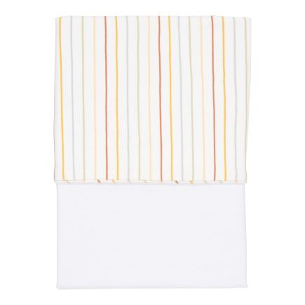 Children's bed sheet Vintage Sunny Stripes 110 x 140 cm | Little Dutch