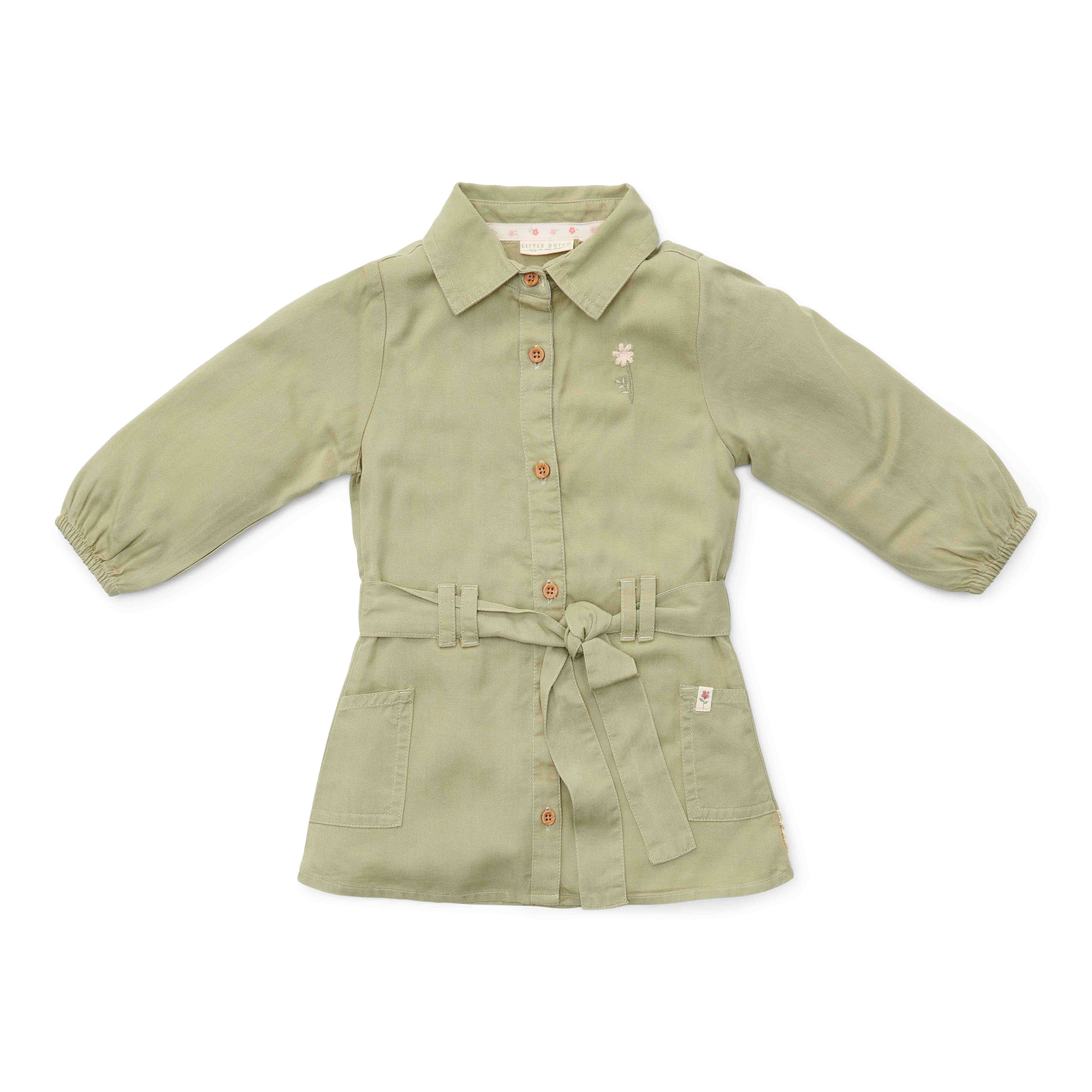 Langarm Kleid Grün für Babys und Kinder