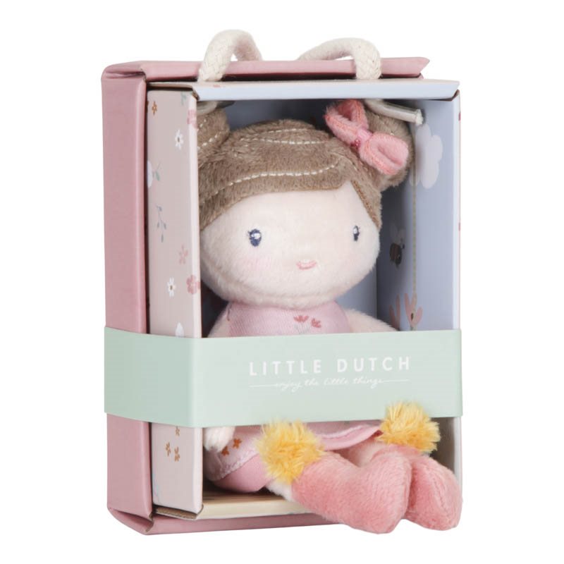 Pink cuddly doll, 10 cm