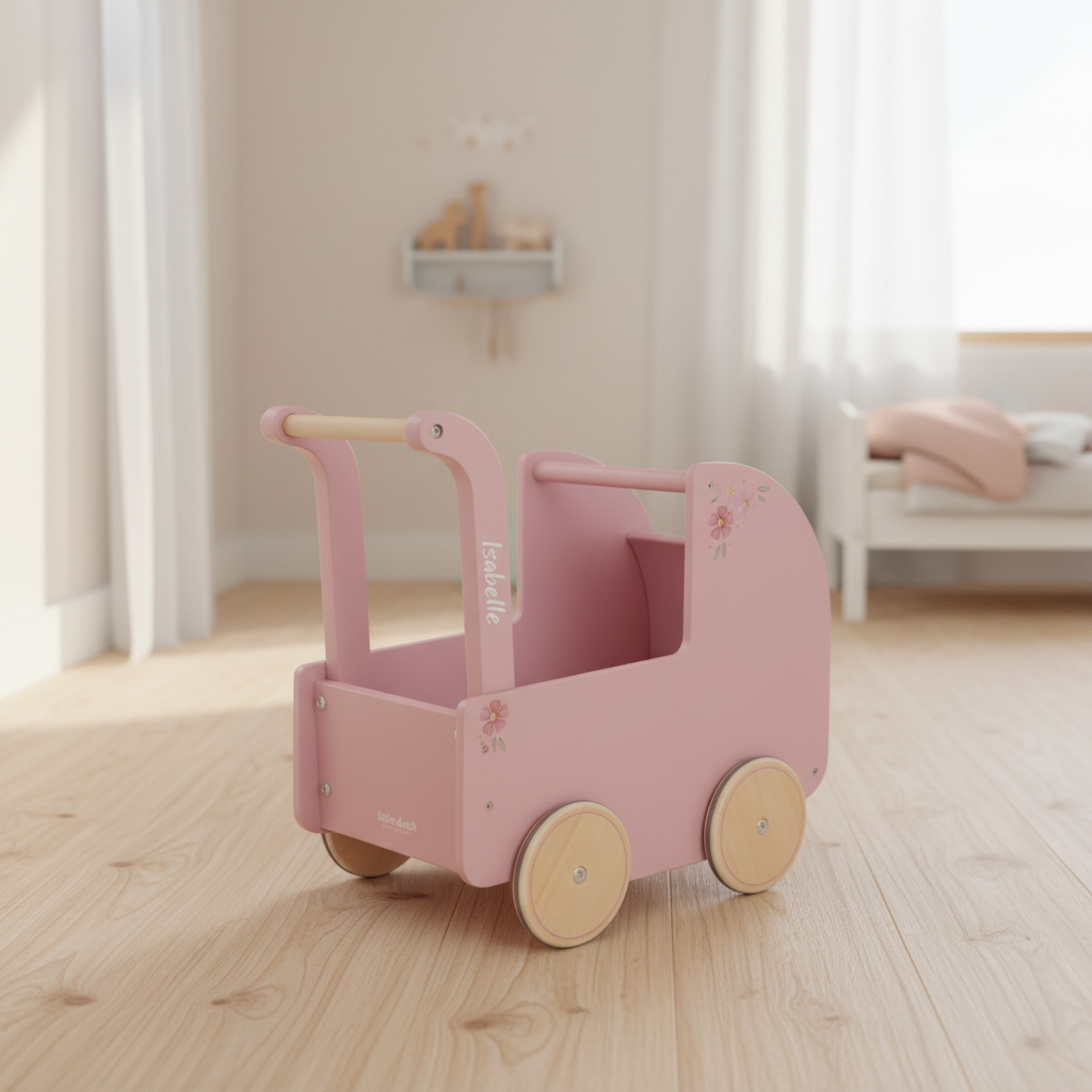 Poussette en bois