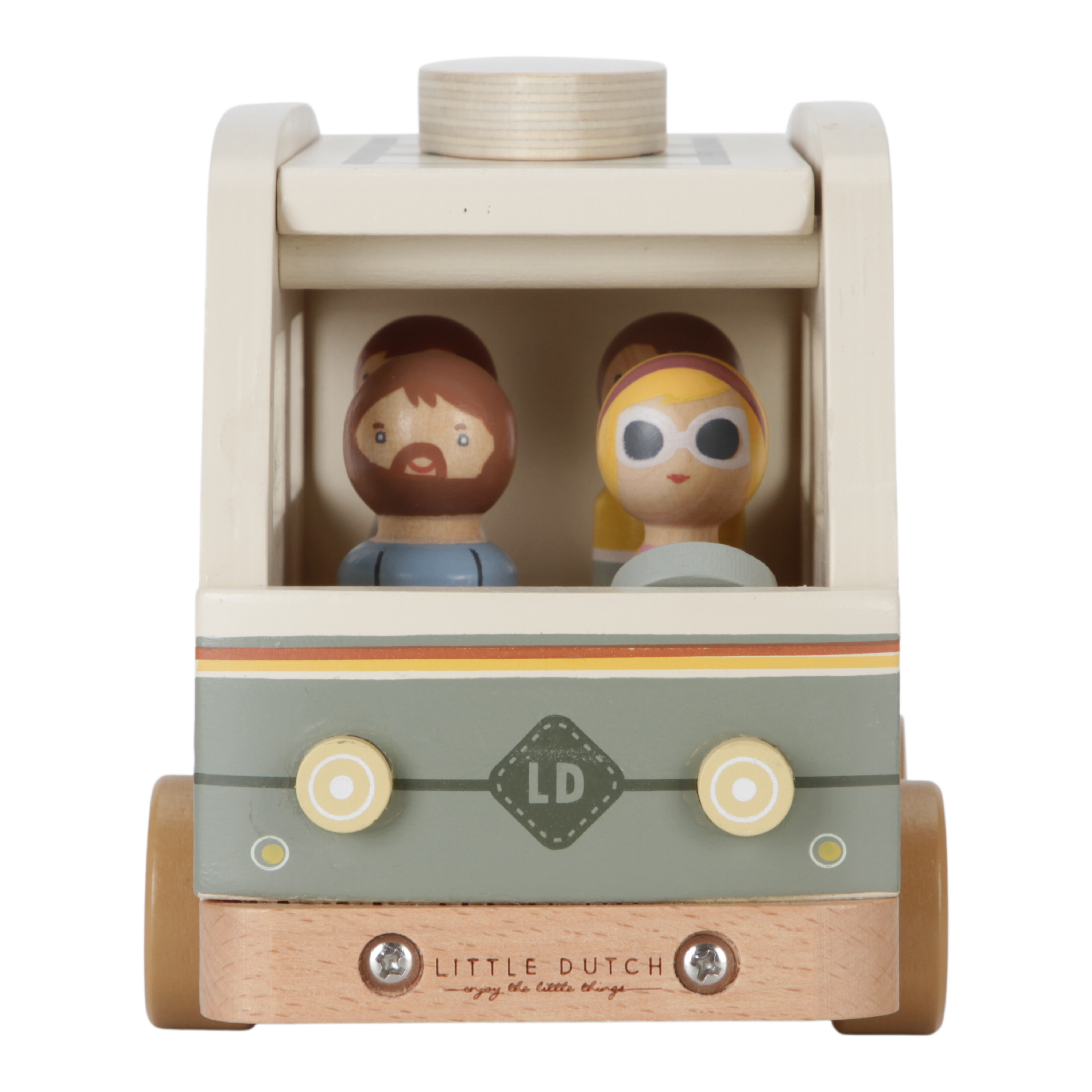 Retro Camper Van with Play Figures – Role Play for Children