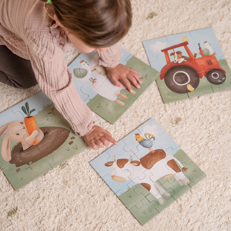 4 in 1 Puzzle Set Little Farm