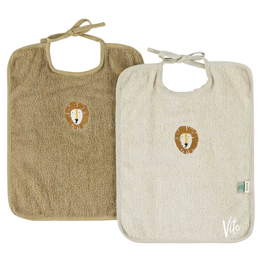 Lot de 2 bavoirs XL – Mr. Lion | Trixie