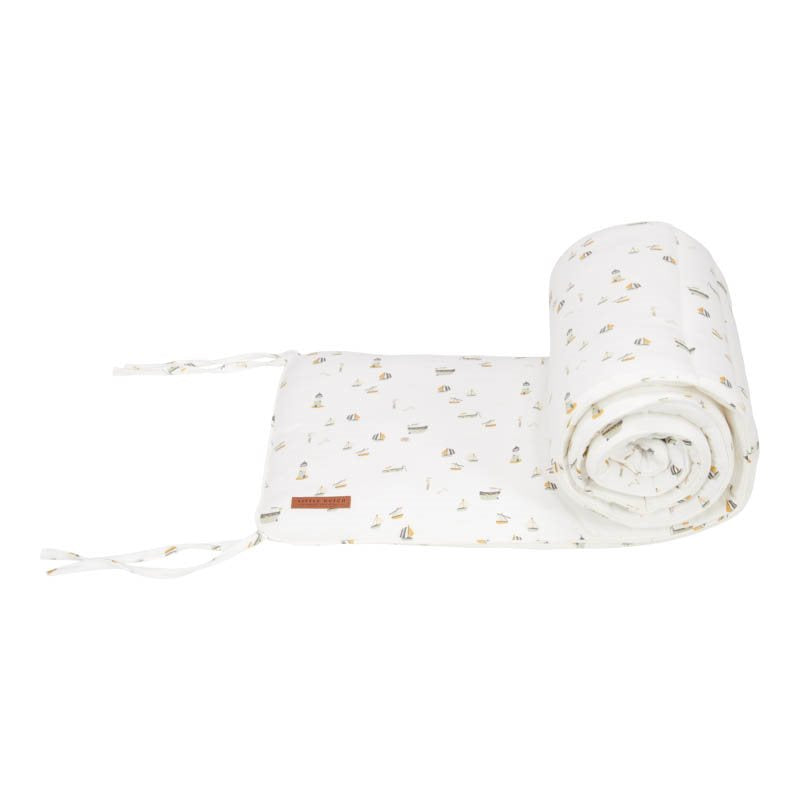 Sailors Bay cot bumper, white | Little Dutch
