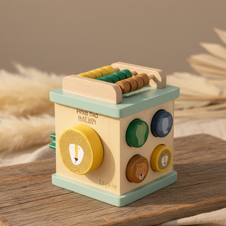 Cube d'activités en bois - pour la naissance | Trixie