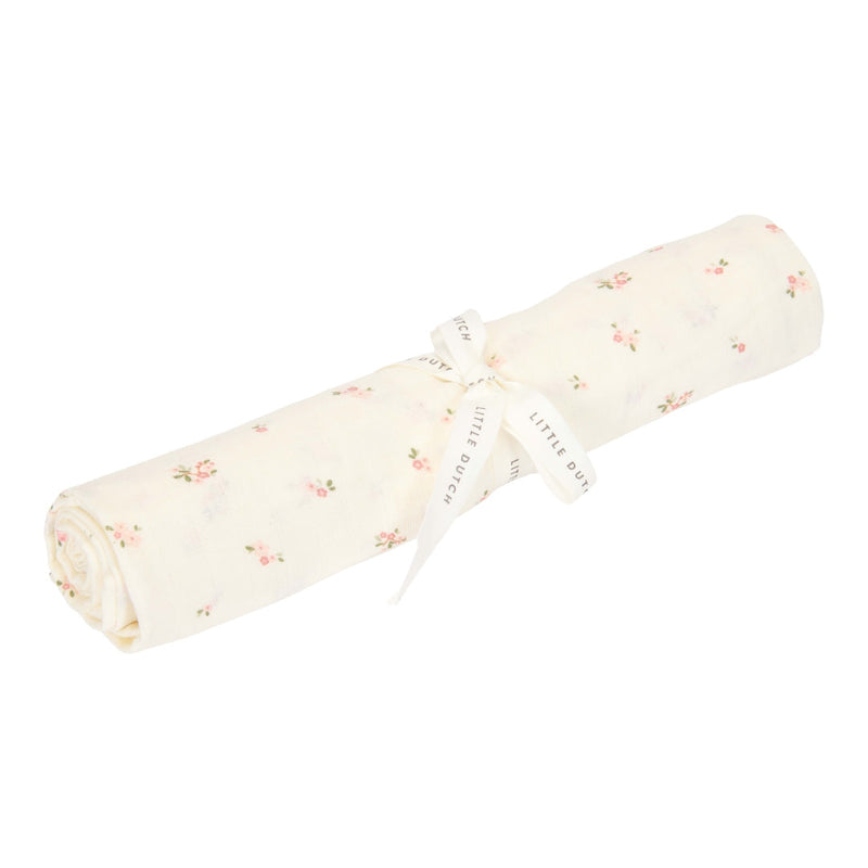 Musselintuch Swaddle 120 x 120 cm Fairy Blossom | Little Dutch