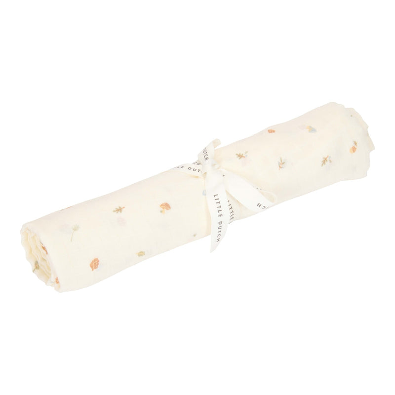 Musselintuch Swaddle 120 x 120 cm -  Forest Treasures | Little Dutch