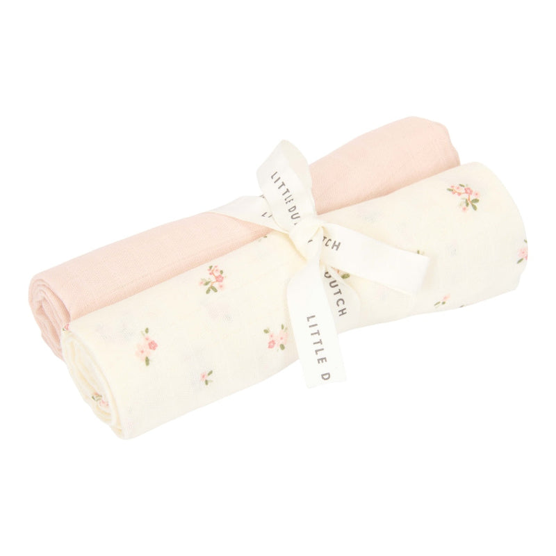 Langes en mousseline 70 x 70 cm Fairy Blossom / Blossom | Little Dutch