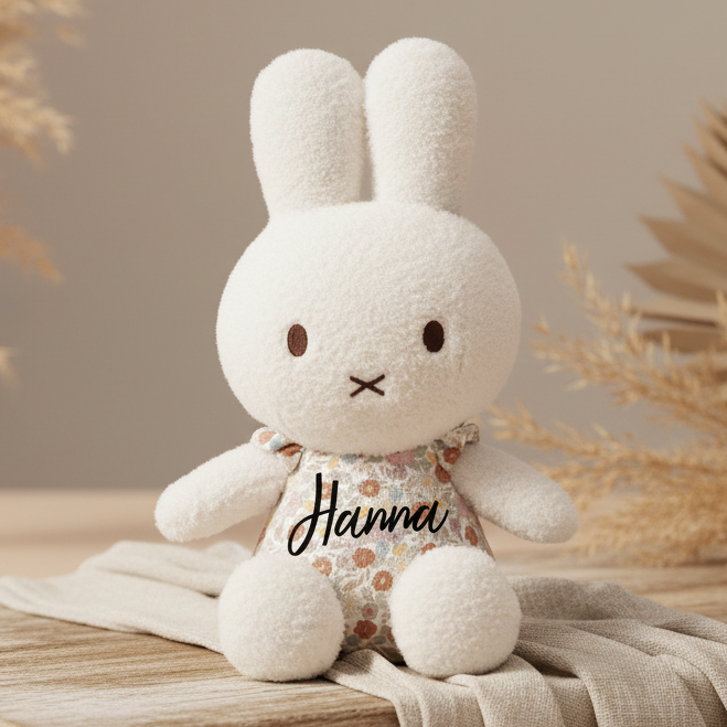 Kuscheltier Miffy Hase Little Flowers 35 cm – Geschenk zur Geburt