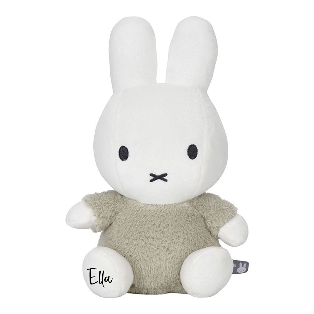 Kuscheltier Miffy Hase Fluffy Grün 25 cm – Geschenk für Babys