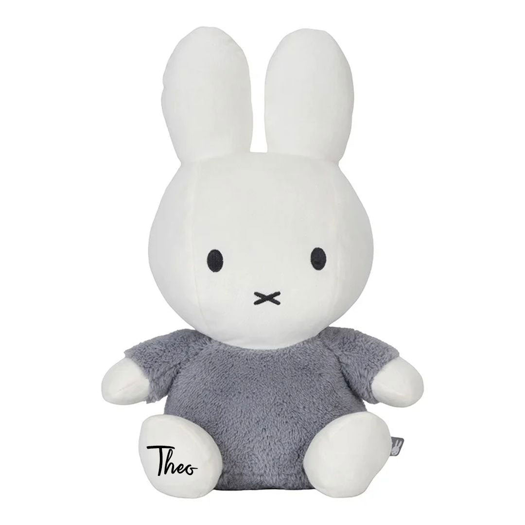 Kuscheltier Miffy Hase Fluffy Blau 35 cm zum Kuscheln