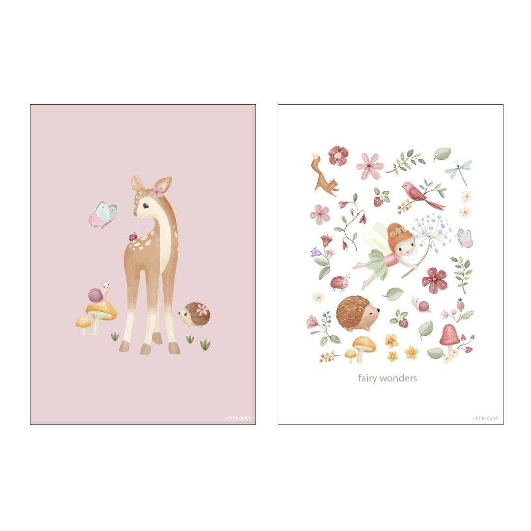 Affiche Merveilles Fées A3 | Little Dutch