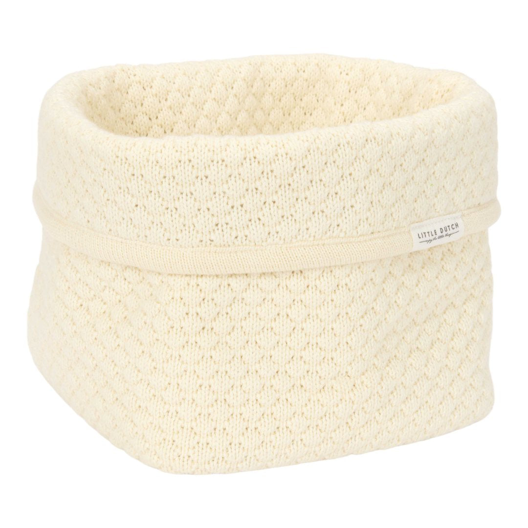 Small embroidered nursing basket - Pure Soft White | Little Dutch