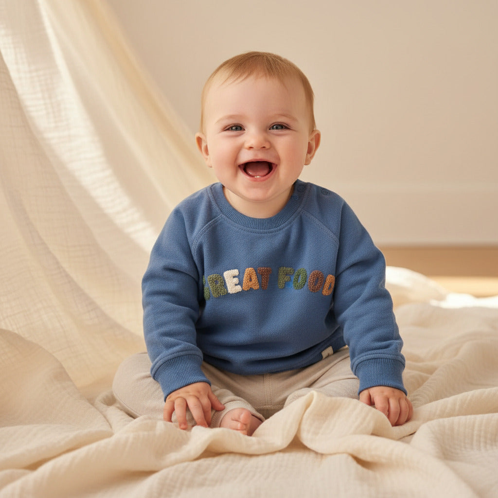 Pullover Dark Blue - 104 - Little Farm | Little Dutch