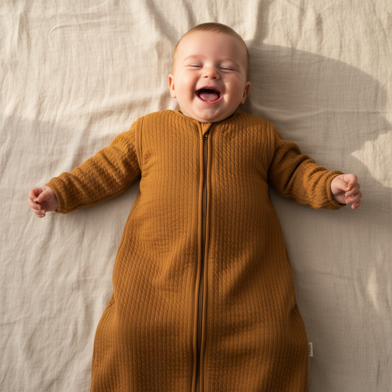 Winter sleeping bag 90 cm Pure Ochre Spice, ochre | Little Dutch customizable
